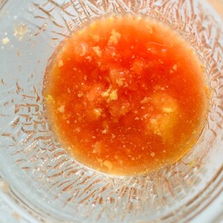 ⁑離乳食 モグモグ期⁑トマトとにんじんの卵スープ